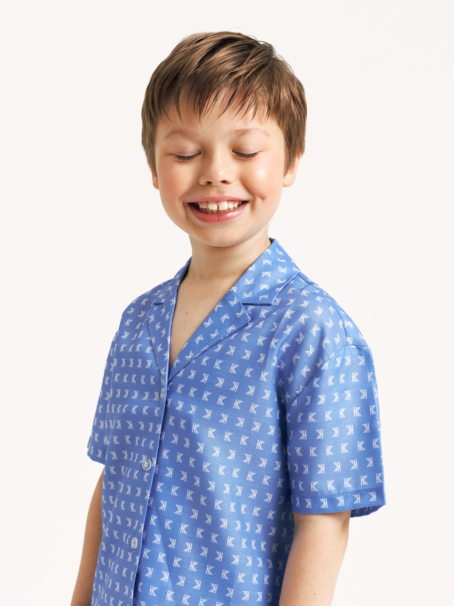 Signature KK Logo Linen Set – Shirt & Shorts