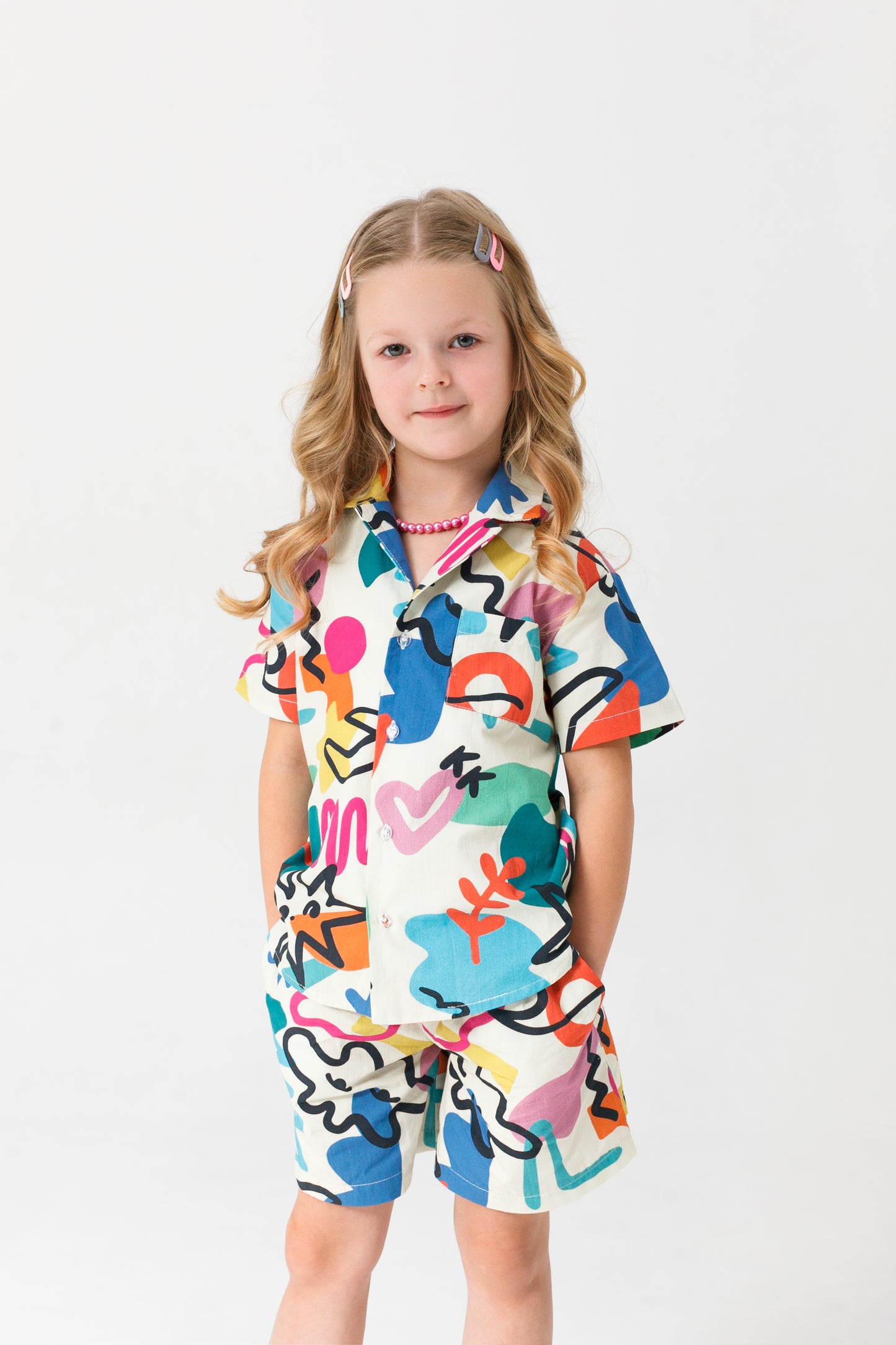 KIKI SHORT SLEEVE PRINTED SHIRT