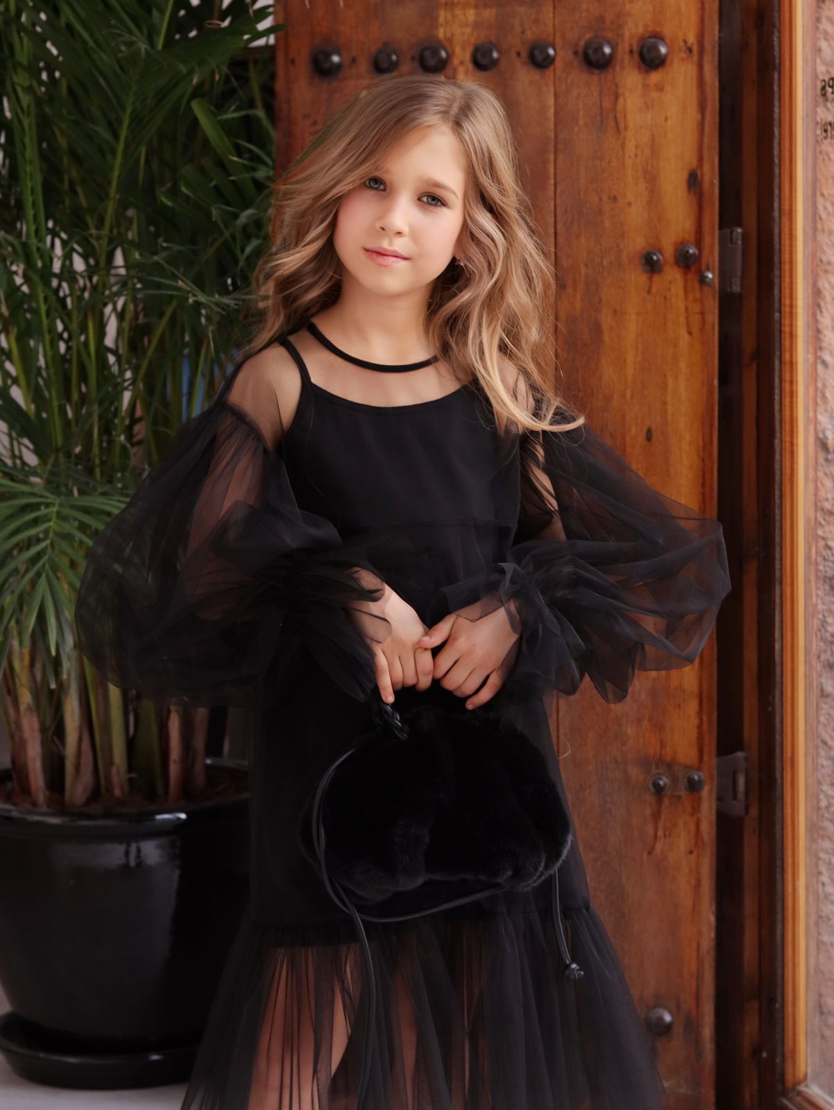 Girls' Flowy Tulle Dress Princess Party Dress Katee's Kids Girls' Flowy Tulle Dress Princess Party Dress Katee's Kids