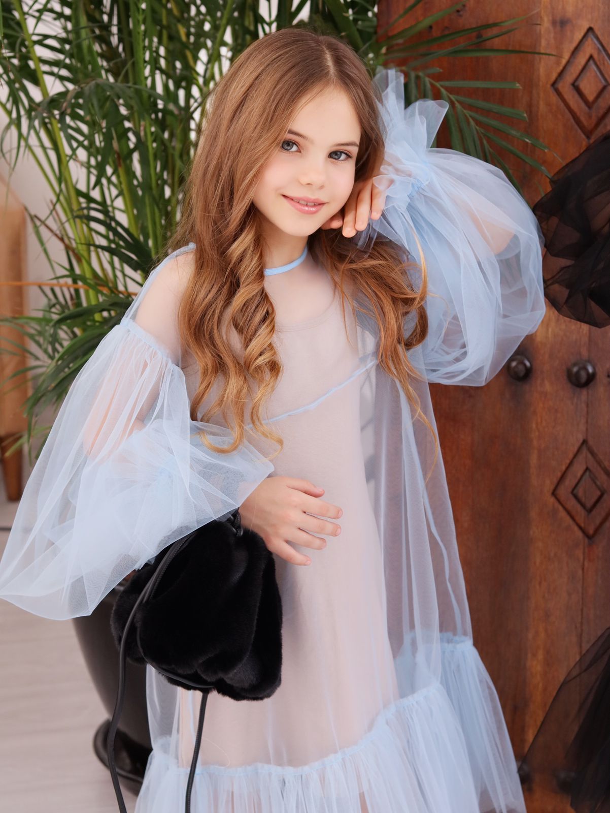 princess flowy dress Princess Pink tulle Ruffles Long Prom Dress,Wedding Gown with Bubble Sleeves,960 US 16