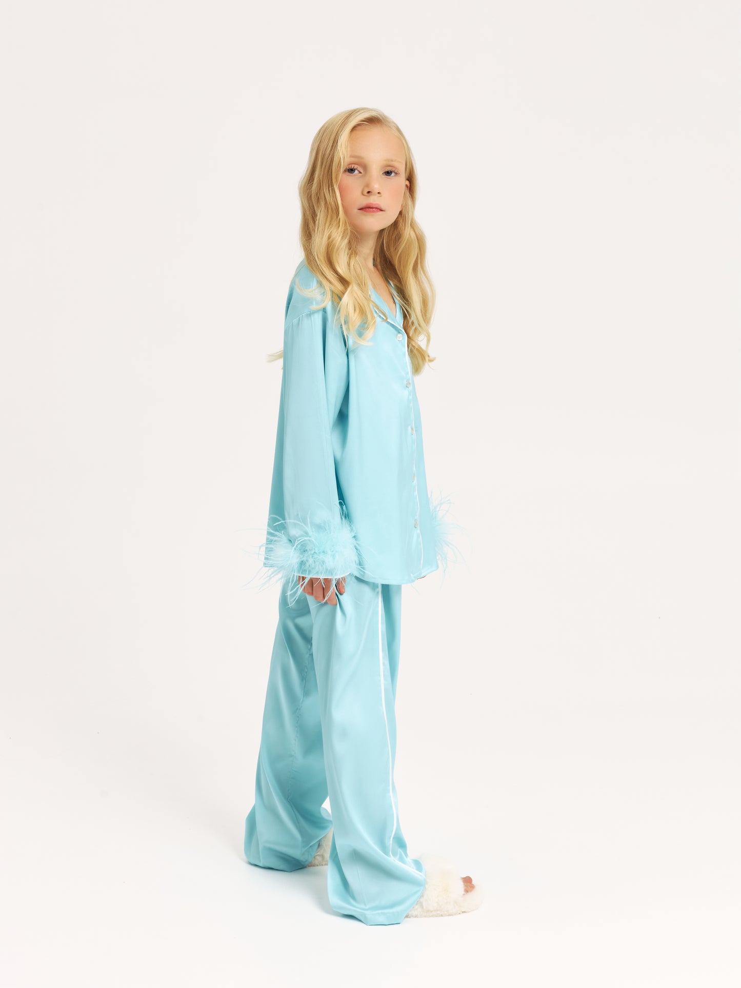 COMING SOON* Luxe Kids' Silk Fur Trim Set