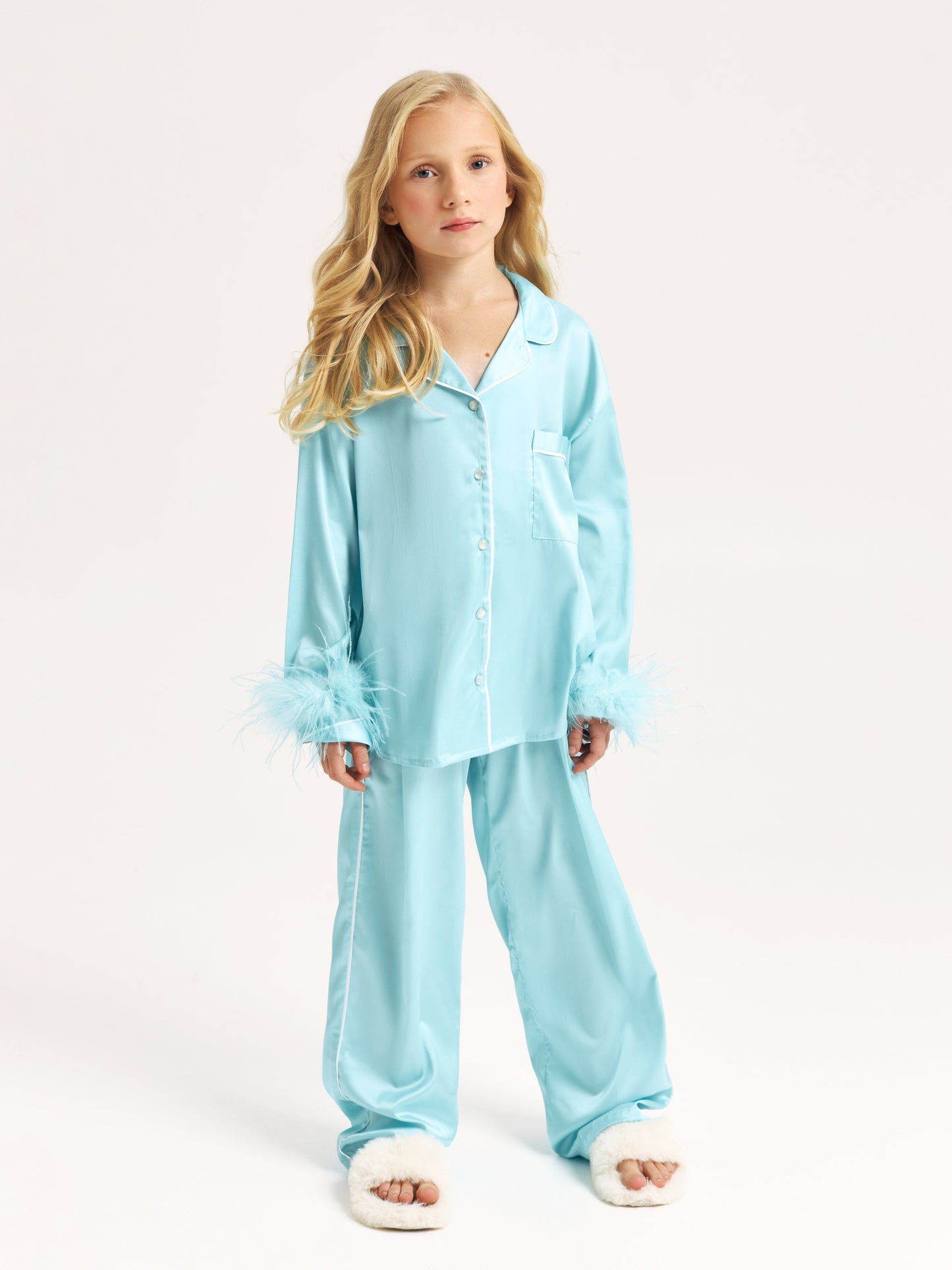 COMING SOON* Luxe Kids' Silk Fur Trim Set