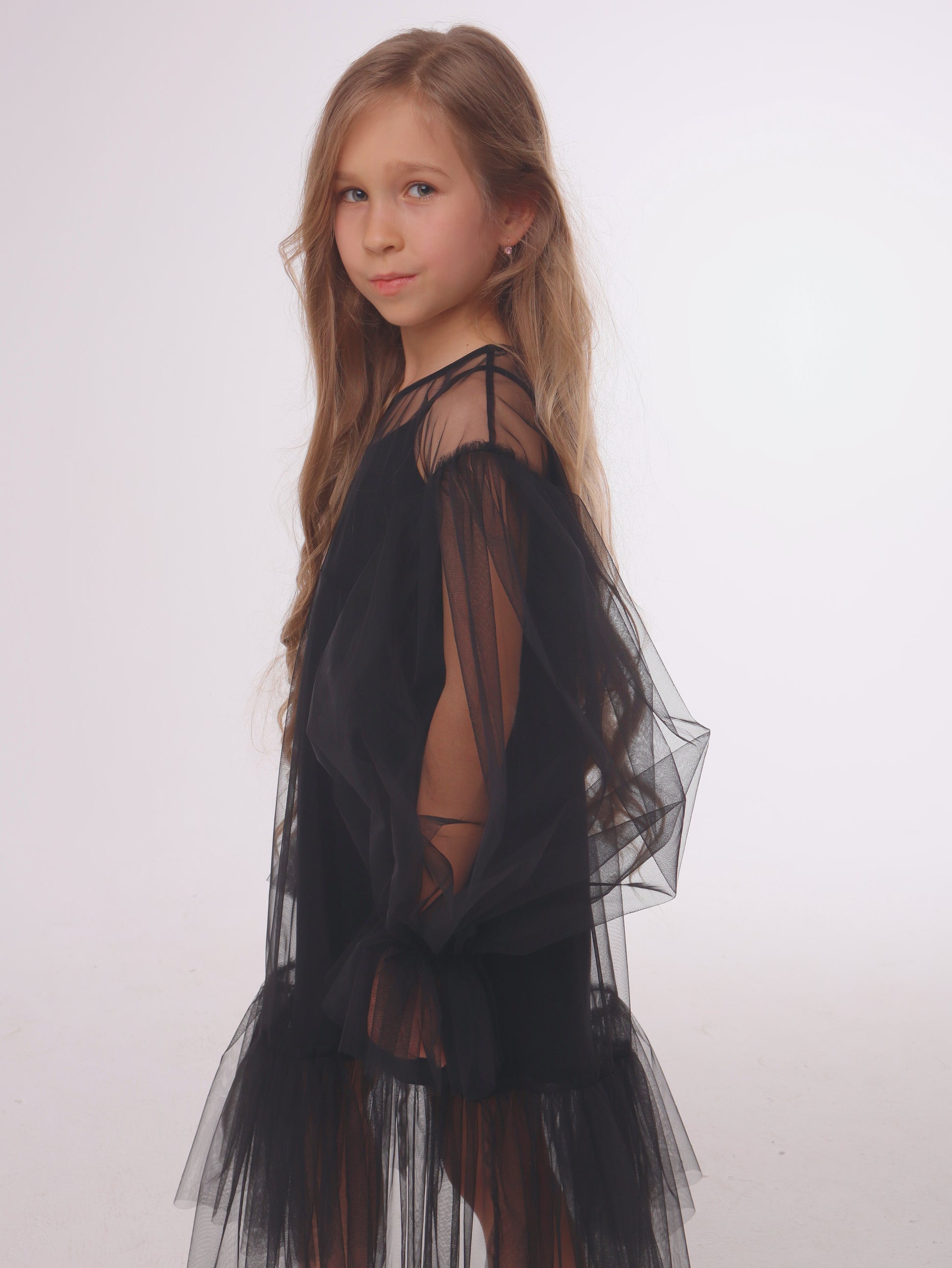 Girls' Flowy Tulle Dress Princess Party Dress Katee's Kids Girls' Flowy Tulle Dress Princess Party Dress Katee's Kids
